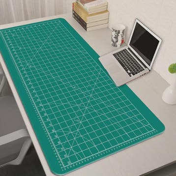 Cutting-Mat-white-on-black Mouse Pad Office Gaming Laptop De, Verzenden, Nieuw