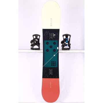 159 snowboard NITRO TEAM, White/orange, CAMBER, Verzenden, Gebruikt