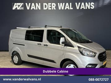 Ford Transit Custom | 2.0 TDCI 131pk L2H1 Dubbele Cabine, Gebruikt, Euro 6, Dealer onderhouden, Ford