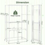 LIVSK Opvouwbaar Droogrek - Aluminium - Met Ophanglussen en, Verzenden, Nieuw