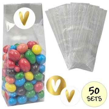 Fako Bijoux - Uitdeelzakjes Met Sluitstickers - 50 Stickers, Verzenden, Nieuw