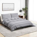 vidaXL Dekbedovertrekset 155x220 cm katoen grijs, Verzenden, Nieuw, Grijs