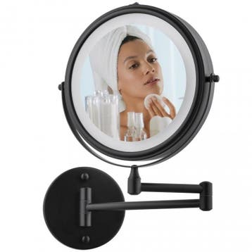 Make up spiegel LED 20cm | Retourdeal 34% Korting, Ophalen of Verzenden, Zo goed als nieuw, Zwart, Overige typen