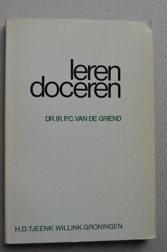 Leren doceren - van de Griend, Boeken, Schoolboeken, Gelezen, Verzenden