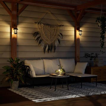 vidaXL Wandlantaarns voor buiten 4 st solar wit, Zonne-energie, Kunststof, Verzenden, Staande lamp