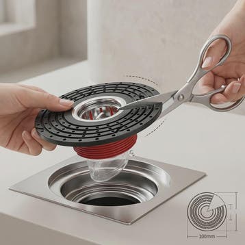 Verstelbare Vloer Drain met Geur- en Insectenwering - 100mm, Verzenden, Nieuw
