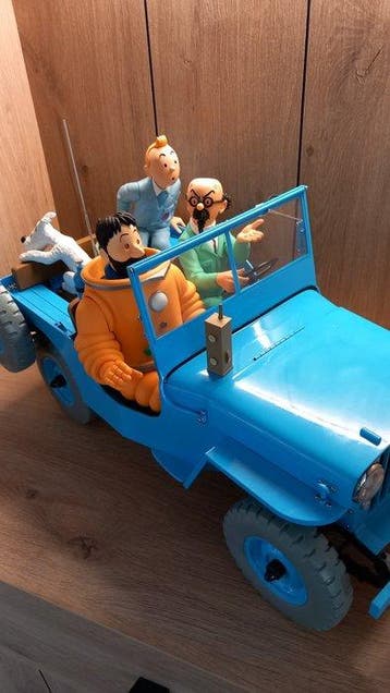 Figuur - Statuette Tintinimaginatio - Tintin La Jeep bleue -, Nieuw