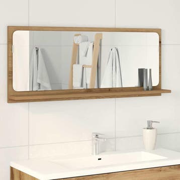 vidaXL Spiegelplank artisanaal eikenkleurig 90 x 10,5 x 37, Huis en Inrichting, Verzenden, Nieuw