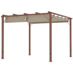 TRUUSK Tuinpaviljoen Pergola 3x3m - Aluminium Terrasoverkapp, Verzenden