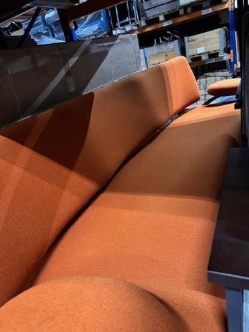 Artifort Orbit designbank oranje gebruikt, Vergader- of Presentatieruimte, Ophalen of Verzenden, Gebruikt