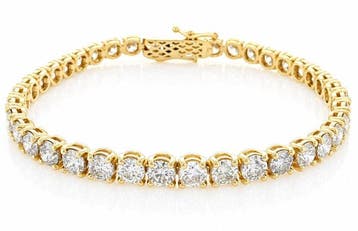 Zonder minimumprijs - Armband - 14 karaat Geel goud, VVS/VS, Nieuw