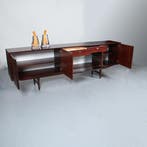 Vintage Dressoir door Fristho in palissander met grote bar, Antiek en Kunst, Ophalen of Verzenden