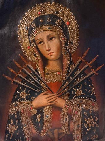 Peruvian Vicereganal Cuzco Painting (XX) - Our Lady of