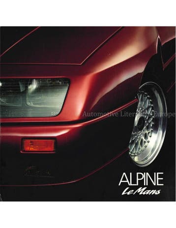 1990 ALPINE V6 TURBO LE MANS BROCHURE FRANS, Nieuw, Author
