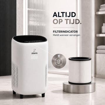 Zenvo Luchtreiniger XL - HEPA 13 Filter - CADR 360 m³/u -, Ophalen of Verzenden, Zo goed als nieuw