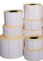 Etiket/label papier MC wit 40mm x 70mm permanente lijm, Zakelijke goederen, Partijgoederen en Retail | Verpakking en Verzending