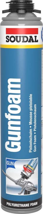Soudal gunfoam 750 ml, champagne, bus, Doe-het-zelf en Verbouw, Isolatie en Afdichting, Verzenden, Nieuw
