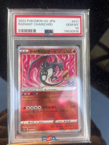 Pokémon - 1 Graded card - Charizard 011 Foil - PSA 10 - EX, Nieuw