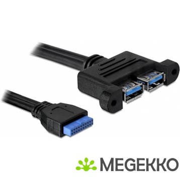 Delock 82941 USB 5 Gbps kabel Pin Header female naar 2 x USB, Verzenden, Nieuw