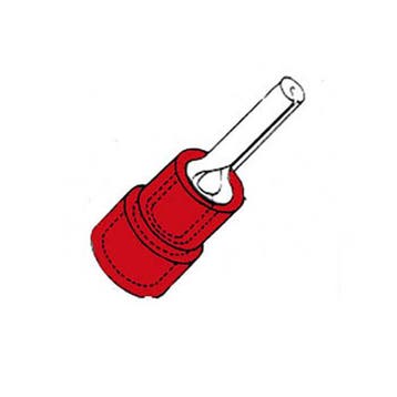 Adereindhuls | Velleman | Rood (0.5 - 1.0 mm², 10 stuks), Verzenden, Nieuw