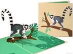 Ringstaartmaki in oerwoud - Madagascar - Koning Julien |..., Diversen, Wenskaarten, Verzenden, Nieuw
