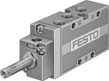Festo 5/2 Monostabiel Lucht Magneetventiel G1/8 1000L/Min -, Verzenden, Nieuw