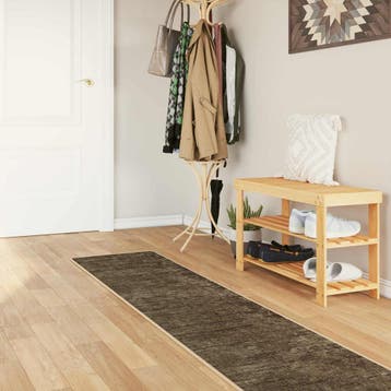 vidaXL Vloerkleedloper MARSA Bosgroen 50 x 350 cm Polyester, Verzenden, Nieuw