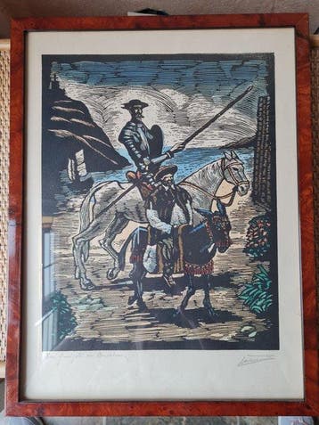 Wanddecoratie - Spanje - Don Quichot aan de muur