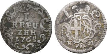 1 Kreuzer 1765 Fulda Bistum: Heinrich Viii, 1759-1788:, Verzenden
