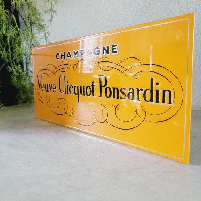Zeldzaam & In Topstaat: Champagne Veuve Clicquot,, Antiek en Kunst, Antiek | Wandborden en Tegels