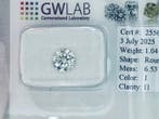 1 pcs Diamant (Natuurlijk) - 1.04 ct - Rond - J - P1 -, Nieuw