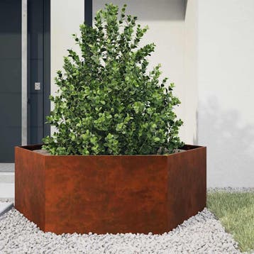 vidaXL Plantenbak roestig 138x120x45 cm cortenstaal, 100 cm of meer, Verzenden, Nieuw, Metaal
