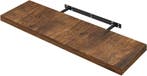 2dekans | Woltu zwevende wandplank - vintage bruin - 90 x 23, Huis en Inrichting, Woonaccessoires | Wandplanken en Boekenplanken