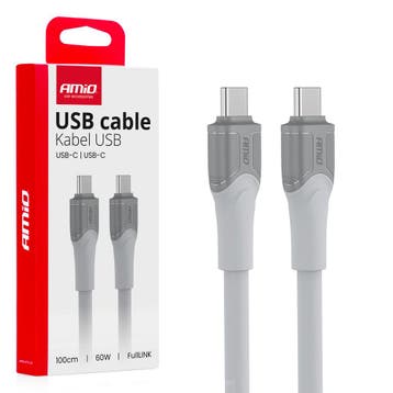 Cable USB-C TO TYPE-C 60W 100cm FullLINK model X111 AMI..., Verzenden, Nieuw