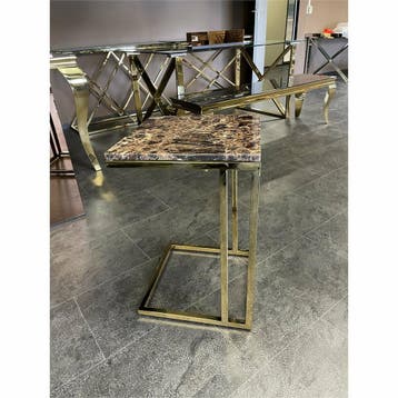 Laptoptafel Gold Marble, Huis en Inrichting, Verzenden, Nieuw