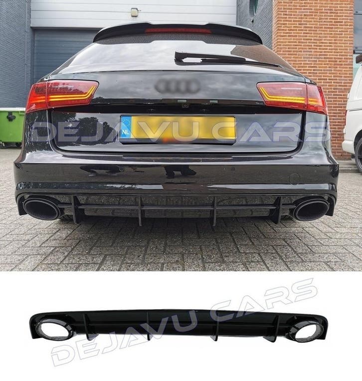 RS6 Look Diffuser voor Audi A6 C7.5 Facelift S line / S6, Auto diversen, Tuning en Styling, Ophalen of Verzenden