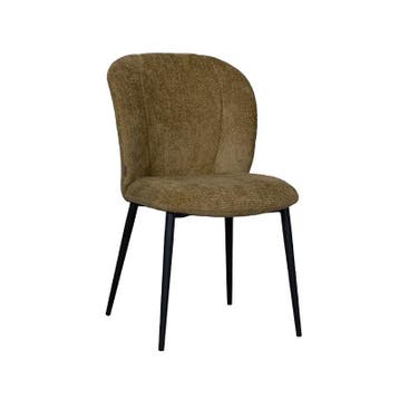 Stoel Vino | Mustard | Elite | Zwart Metalen Frame | 2 stuks, Verzenden, Nieuw in verpakking