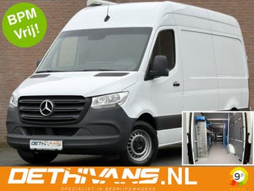 Zakelijke Lease |  Mercedes-Benz Sprinter 317CDI 170PK L2H2, Automaat, Stof, Gebruikt, Zwart