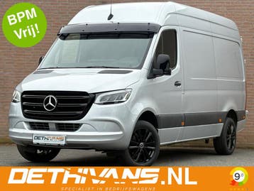 Zakelijke Lease |  Mercedes-Benz Sprinter 319 3.0 CDI L2H2 /, Automaat, Stof, Gebruikt, Zwart
