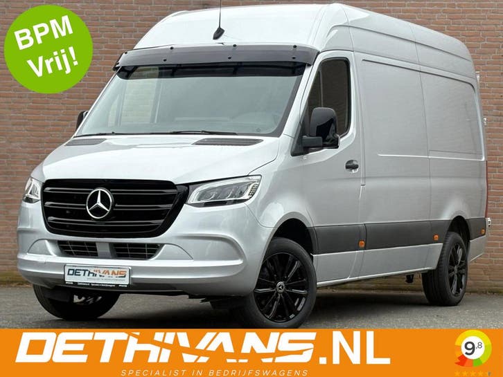 Zakelijke Lease |  Mercedes-Benz Sprinter 319 3.0 CDI L2H2 /, Auto's, Bestelauto's, Onderhoudsboekje, Lease, Zwart, Automaat, Financial lease
