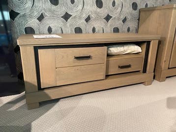 Dublin tv dressoir, Ophalen, 100 tot 150 cm, Eikenhout, Nieuw