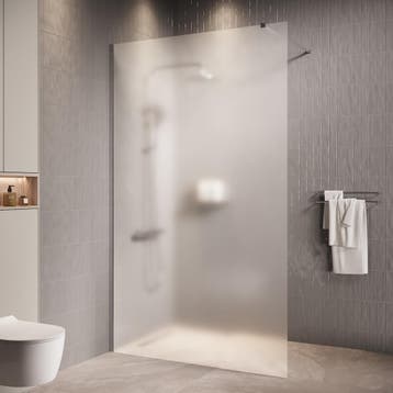 Douchewand Florida 100 x 200 cm Chroom – Inloopdouche 8 mm, Verzenden, Nieuw, Douche