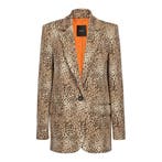 Pinko • bruin zwarte blazer Erminia • 32 (IT38), Pinko, Bruin, Verzenden, Nieuw