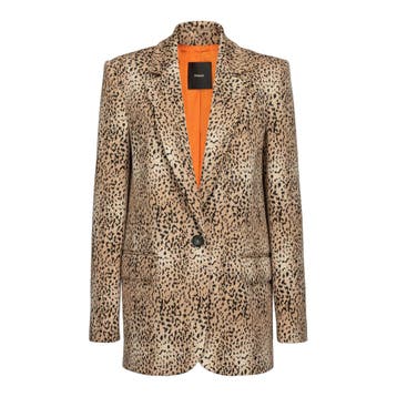 Pinko • bruin zwarte blazer Erminia • 32 (IT38), Pinko, Bruin, Verzenden, Nieuw