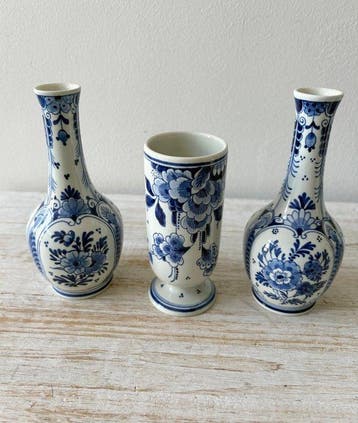 De Porceleyne Fles, Delft - Vaas (3) - Keramiek - 1985-1990