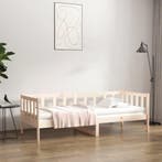 vidaXL Slaapbank zonder matras 90x190 cm massief grenenhout, 90 cm, Eenpersoons, Bruin, Verzenden