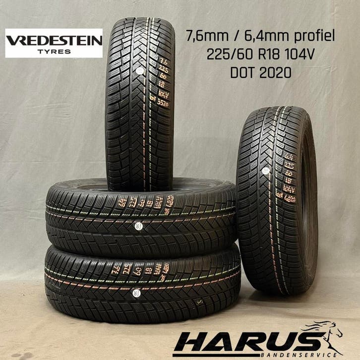 225/60/18 104V Vredestein winterbanden 7,6/6,4mm profiel 4X, Auto-onderdelen, Banden en Velgen, 18 inch, Erkend duurzaam, Winterbanden