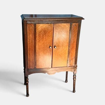 Hoog dressoir - Walnoot - dubbel gezicht, Antiek en Kunst