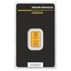 2 gram - Goud .999 - 2g Gold Bar Argor Heraeus (In Assay) -, Postzegels en Munten, Edelmetalen en Baren