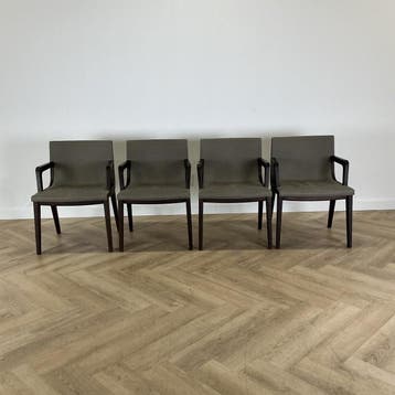 Maxalto Acanto eetkamerstoel / vergaderstoel (set van 6), Huis en Inrichting, Ophalen of Verzenden, Gebruikt, Stof, Eén